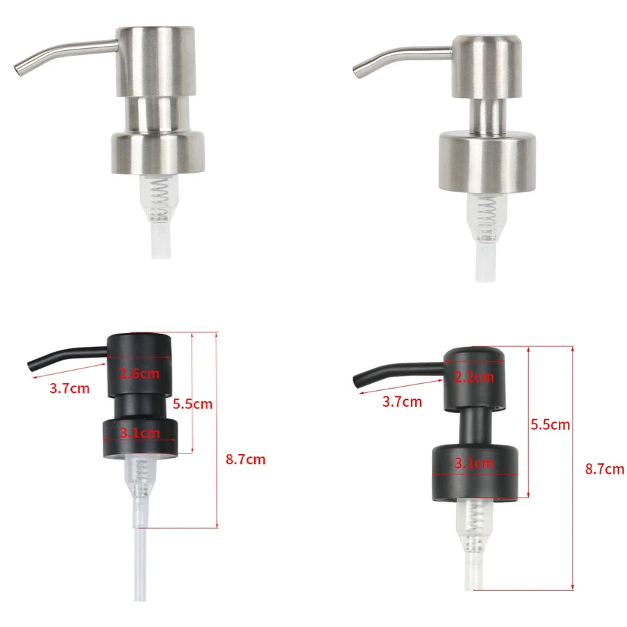 Universal Pump Replacement Lids for Hand Pump Bottles Shampoo Bottle Pump Capworks Well with 28mm and 400 Thread Bottles