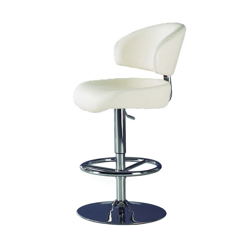 Modern Leather 360 Degree Rotating Adjustable Height Stool Large Stable Base for Home Bar Hotel or Casino Living Room Use