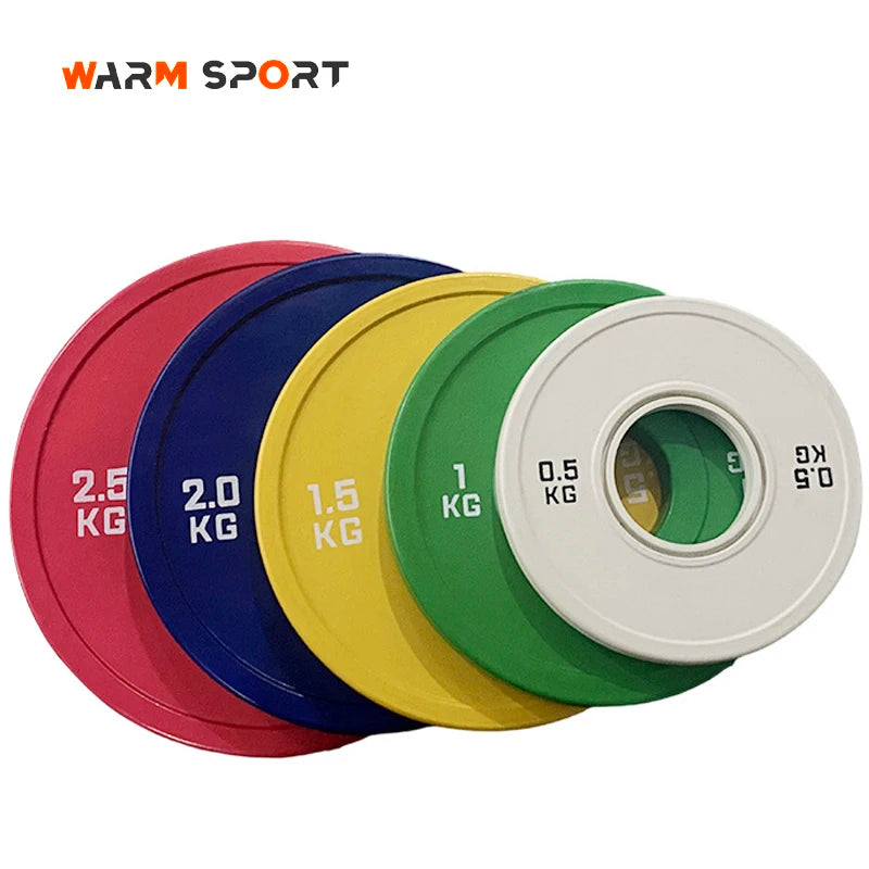 Hot Selling Custom Durable Rubber Fractional Weight Plates for 0.5-2.5KG/1.25-5LB Gym Use