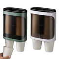 Water Cooler Pull Type Automatic Remover Cup Holder Wall Mount Disposable Cup Dispenser Fits 7oz - 12oz Cups for Home Office