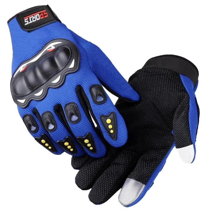 Full Finger Touch Screen Motorcycle Riding Gloves Anti-Slip Breathable Sports Protective Scooter Gloves