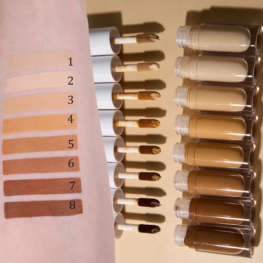 Custom Full Coverage Concealer Cream Makeup Private Label Long Lasting Matte Waterproof HD Liquid Concealer for All Skin