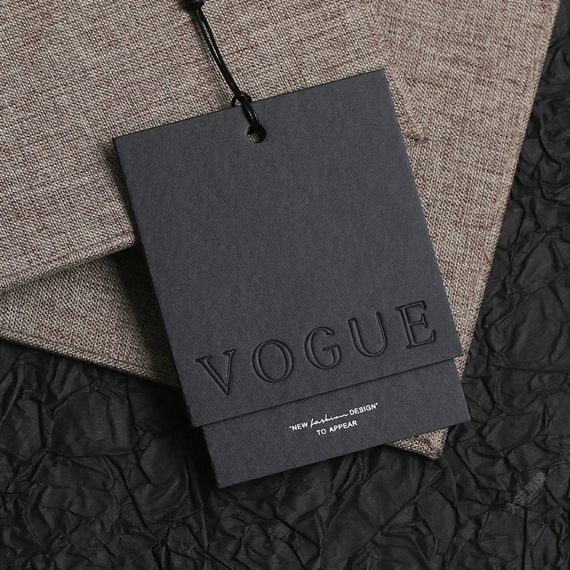 Recyclable Free Design Low MOQ Custom Printing Technique Hang Tags Custom Logo With String Rope Swing Paper Hang Tags
