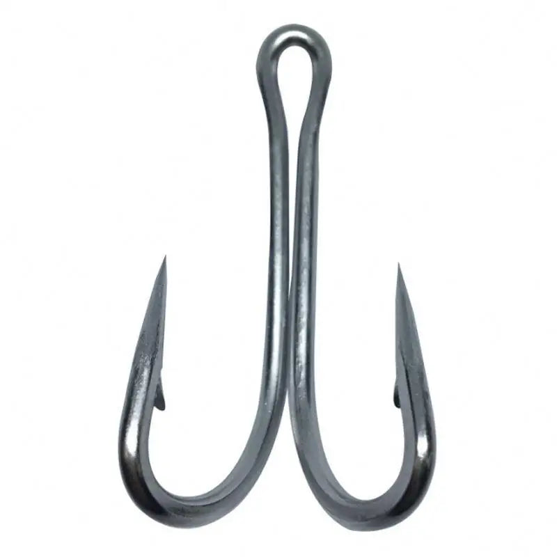 7987 Stainless Steel Frog Hook Big Fish Super Strong Duple Hook 45 Degree Trolling Spoon Double Hook