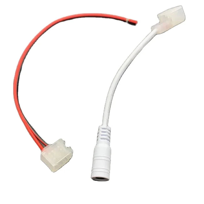 DC12V 24V Solderless Led Neon Strips Connectors Non-Welding Cable Wires for 6*12 8*16mm Silicone Neon Sign Light Accessories
