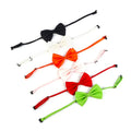 Factory Wholesale Solid Color Dog Collar with Bow Tie Pet Accessories