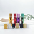 Factory Custom 10ml Electroplating Yellow Red Green Purple Atomizer Glass Perfume Bottle with Steel Glass Ceramic Roll Lid