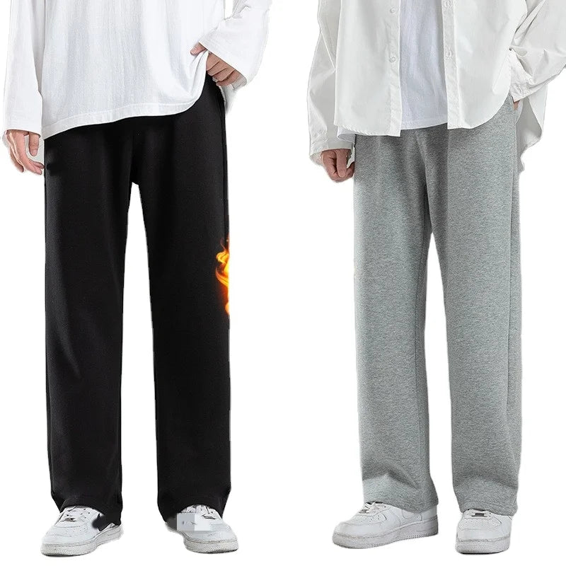 Winter Wholesale Custom Fleece Sweatpants Sport Jogger Casual Plus Size Sweat Straight  Pant Trousers Men