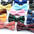 Casual Men's Bowtie Paisley Design Double-layer Polyester Fashionable Bow tie Wholesale For Men
