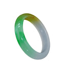 Jade Jade Bracelet Women's Ice Moisture Three-Color Round Bar Quartzite Jade Three-Color Bracelet Store Source