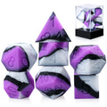 Free Sample 16mm Silicone Soft Matte Polyhedral Dice Set Custom DND Dice for Game