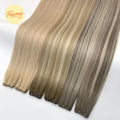 Remy Brazilian Hair Extensions Double Drawn Invisible Micro-Link for Light Color Can Be Cut No Return Required