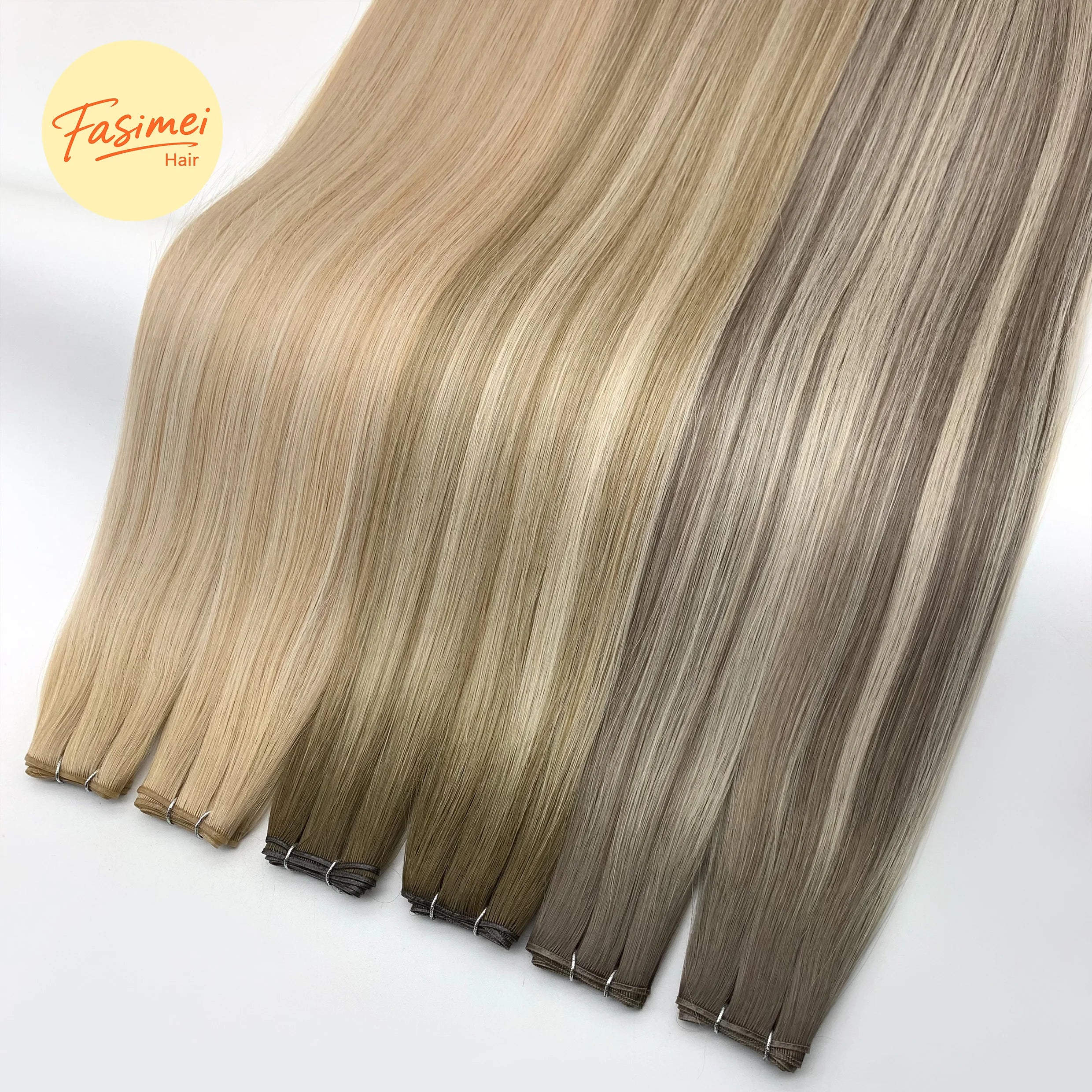Remy Brazilian Hair Extensions Double Drawn Invisible Micro-Link for Light Color Can Be Cut No Return Required
