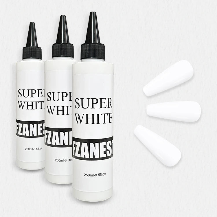 FZANEST 2023 Bulk Low Moq Super White Super Black Gel Nail Polish Colour Uv Gel Nail Polish