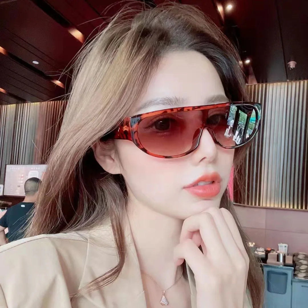 Wholesale Custom Logo Vintage Narrow Frame Pilot Sun Glasses Small Frame One Piece Lens Sunglasses Women