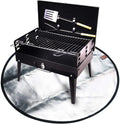 JOEN FPM Round Silver Fireproof Fire Pit Mat for Under Fire Pits 28"-36" Sizes