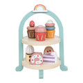 Custom Children Wooden Dessert Cake Tower Educational Pretend Kitchen Toys for Kids