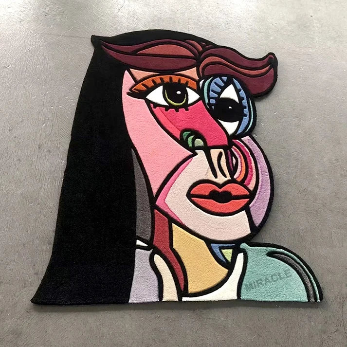 Amine Character Design Rugs Carpets Handmade Tufted Die Cut Floor Room Carpet with Figures