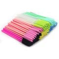 50pcs/bag Silicone Eyelash Brushes Disposable Mascara Wands Applicator Eye Lashes Makeup for Women Cosmetic Brush Beauty Tools