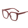 Fashion Brille Cat Eye Big Frame GlassesMen and Spring Hinge Flat Mirror All-match Women Anti-blue Light Glasses Frame