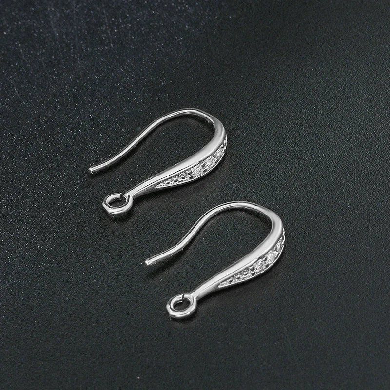 Weiman Zircon Hooks Earring Extenders Trendy Opened Ring Design Gold Silver Plated for Weddings Parties and Gifts