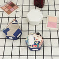 Creative Hexagon Shape Kraft Paper Boxes Foldable Candy Tea Cosmetic Packaging Gift Box Custom with Logo