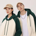 Custom Men's and Women's Blank Multi-color Pure Cotton Loop Zipper Hoodie Color Contrast Hoodies