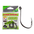 0.8#-12# High Carbon Steel Triangular Teeth with Barbed and Looped Fishing Hook Used for Rock Fishing in Reservoirs and Streams