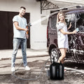 Black Outdoor Electric Camping Shower 8 Spray Modes 5Gallons/20 Liters Capacity Solar Heating Rechargeable Air Pump 20L Capacity