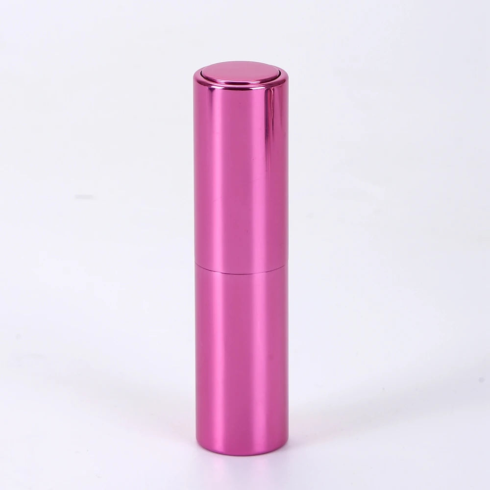 Wholesale 8ml Aluminum Shell Twist up Refillable Perfume Atomizer with Glass Spray Inner Bottle Manufacturer