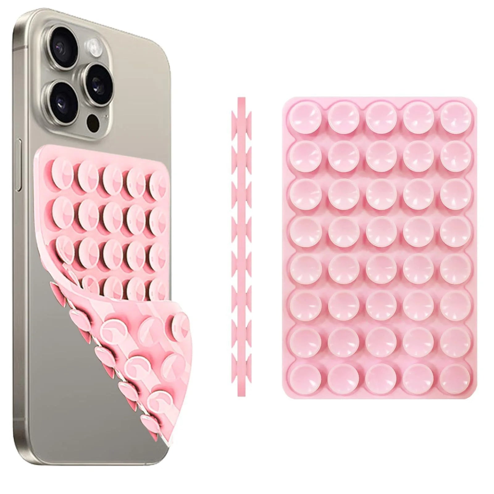Double-Sided 40 Silicone Suction Cups Pads Handy Hands-Free Phone Accessory Holder Mobile Phones' Phone Household Sundries