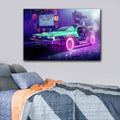 Wholesale Neon Car Canvas Printed Painting Sports Car Wall Art Living Room Arts & Crafts for Wall Home Decor