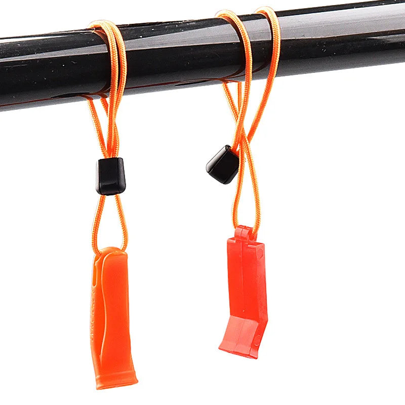 Wholesale Orange MDUA Brand Outdoor Survival Emergency Rescue Whistle Plastic Jogging Hiking Camping Lifeguard for Exercise