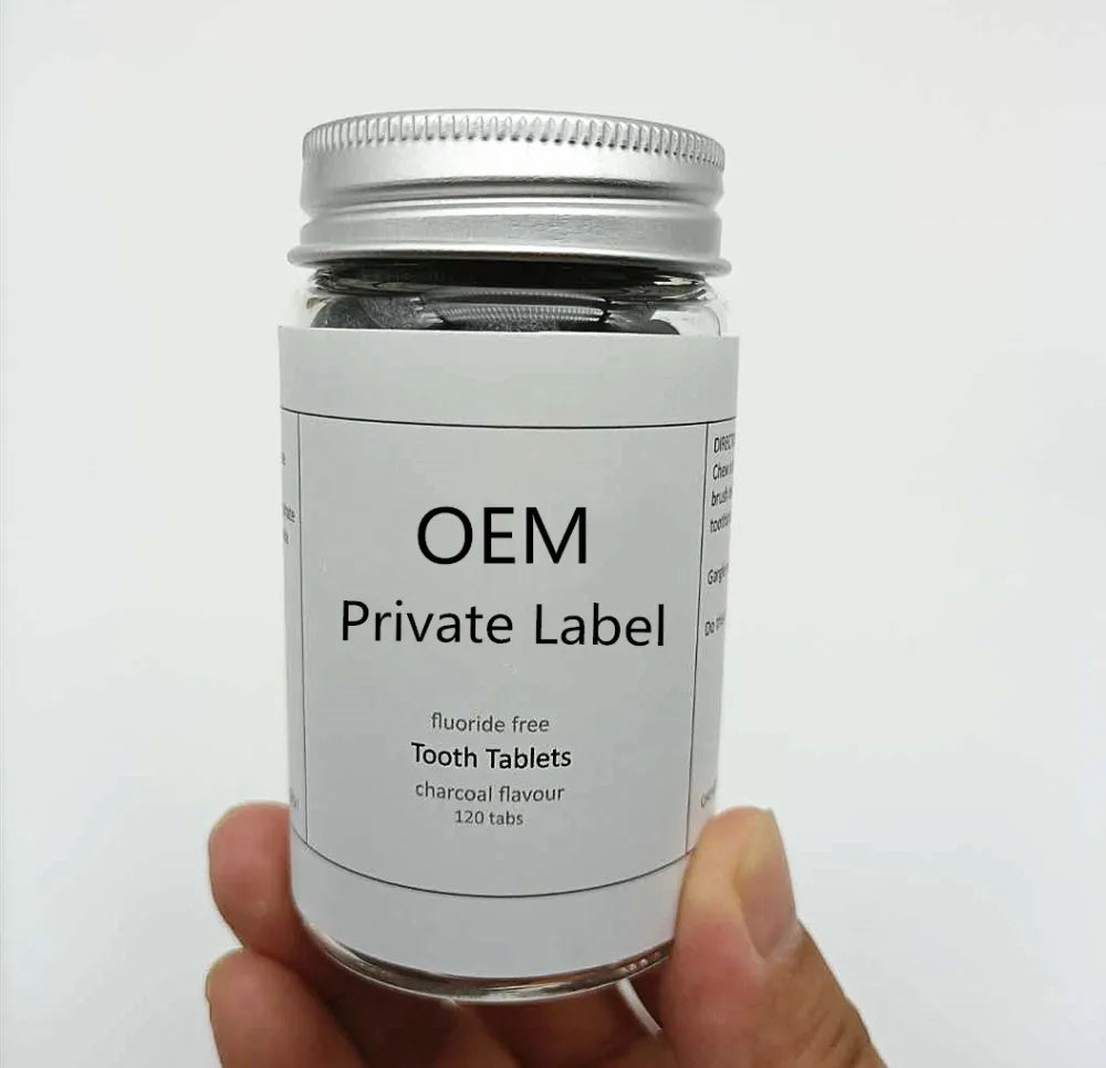 OEM Natural Toothpaste Tablets Sustainable Packaging Eco Toothpaste Solid Bits