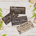 Putuo Decor Wash Your Hands Wooden Plaque Sign Hanging Wood Sign for Bathroom Toilet Laundry Decoration