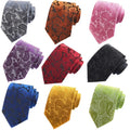 Custom Neckties Men Jacquard Woven Casual Cravate Pour Homme Polyester Paisley Neck Ties for Men