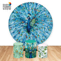 Custom Design Color Wedding Decoration Party Birthday Event Pillowcase Backdrop Cover Fabric Round Backdrop Arch Backdrop Stand