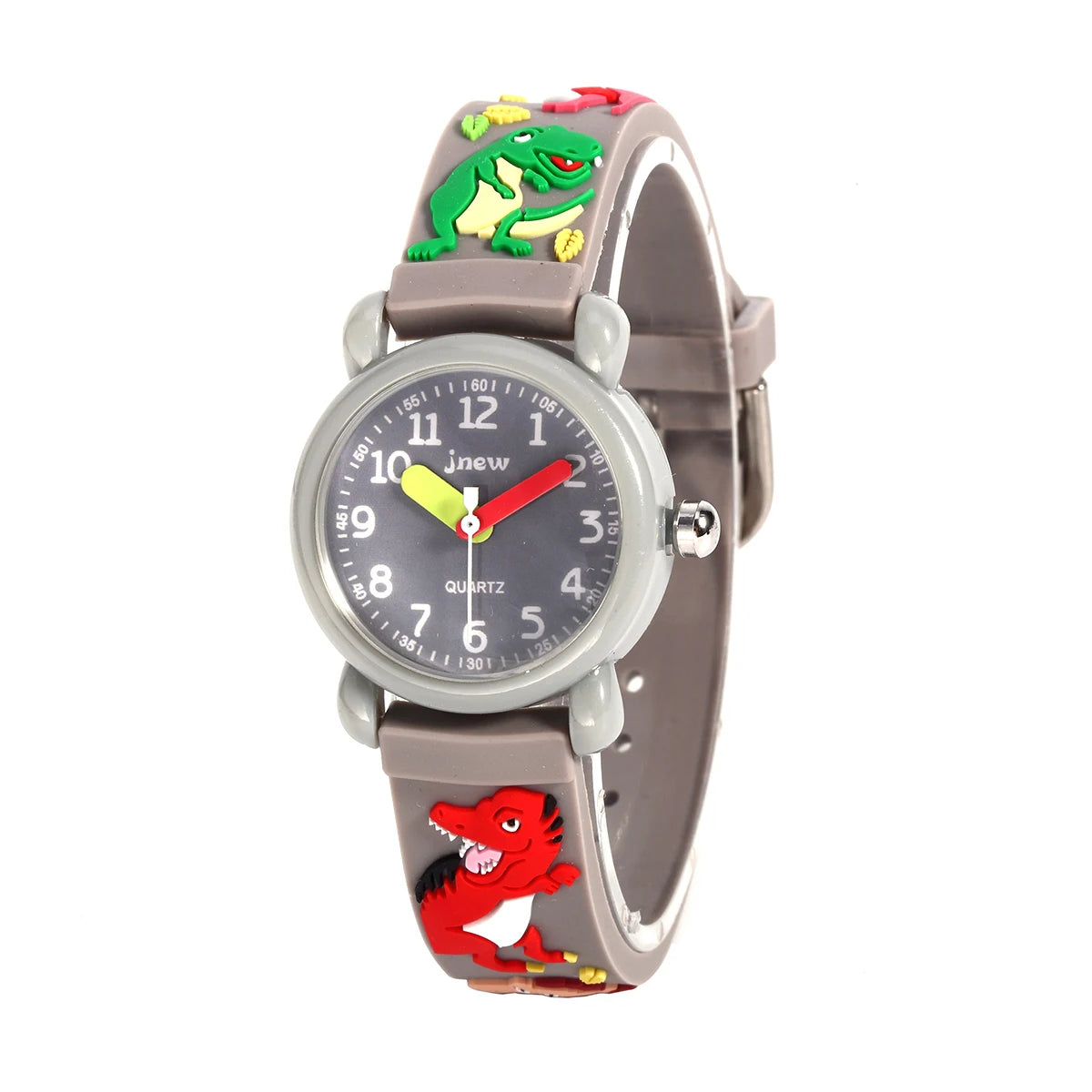 Anime Cute Cartoon Dinosaur Pattern Sport and Fashion Wristwatch for Girls Kids PC Case Material