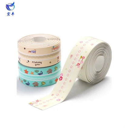 Durable PVC Seam Tape Acrylic Hot Melt Single Sided Pressure Sensitive Waterproof Masking Tape 2mm Thick Bathroom Kitchen