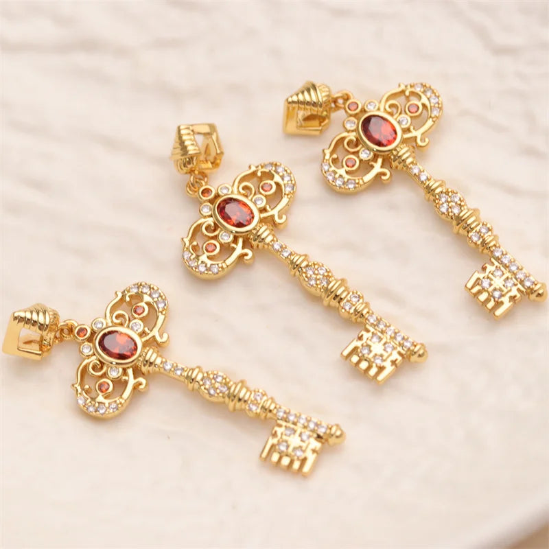 TY Factory Wholesale Custom Unisex 18K Gold Plated Brass Charms Gift Pendant