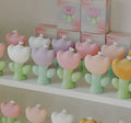 Cute Tulip Flower Shaped Soy Wax Scented Candle Smokeless Aromatherapy Home Decoration for Wedding Valentines Day Gift for Women
