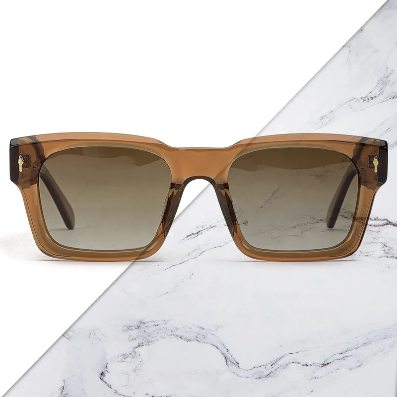 Best Quality Handmade Square Sunglasses Polarized Shades Thick Women Eyewear Custom Acetate Eye Glasses Wenzhou Manufacturer