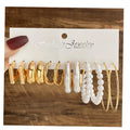 VKME New Fashion Geometric Elegant Hoop Earring Set