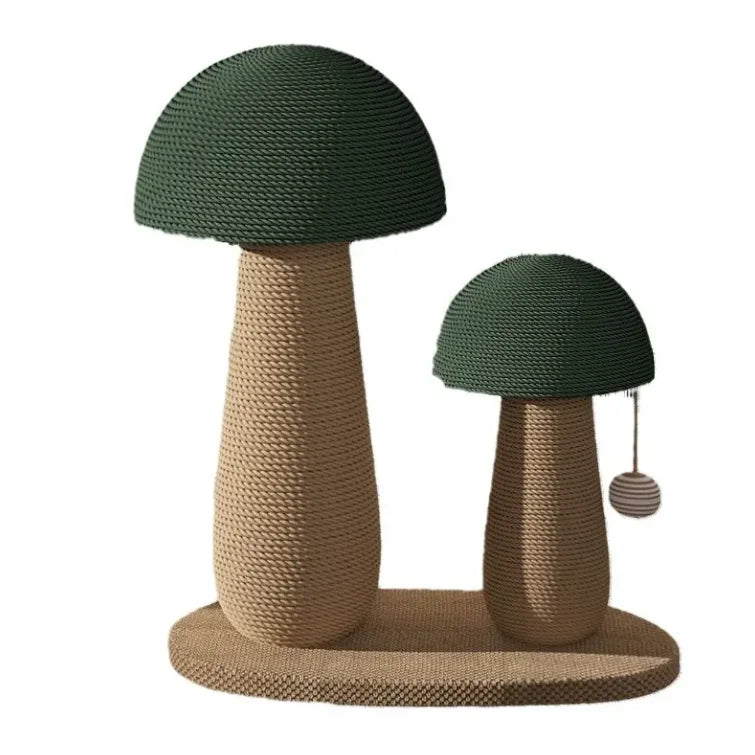 Mushroom Shape Cat Scratcher for Indoor Cats Protecting Furniture Cat Scratch Tree Sisal Scratching With Ball Toy