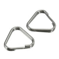 Stainless Steel Metal Triangle Rings Keychains Split Camera Strap Hook Replacement Part Accessory