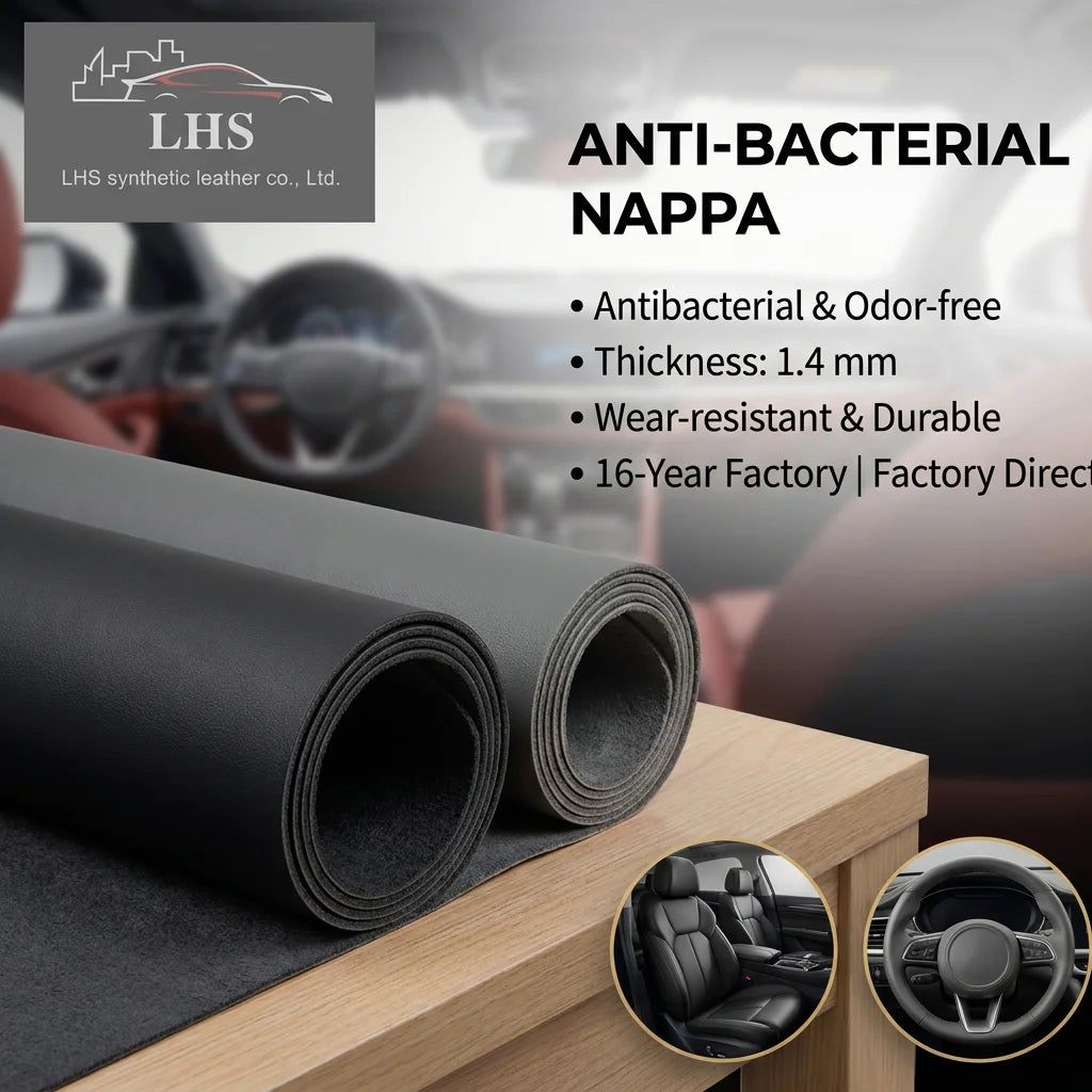 1.4MM Microfiber Customized Color Car Steering Wheel Material Finished Pattern Seat Upholstery Water Resistant Anti-Mildew