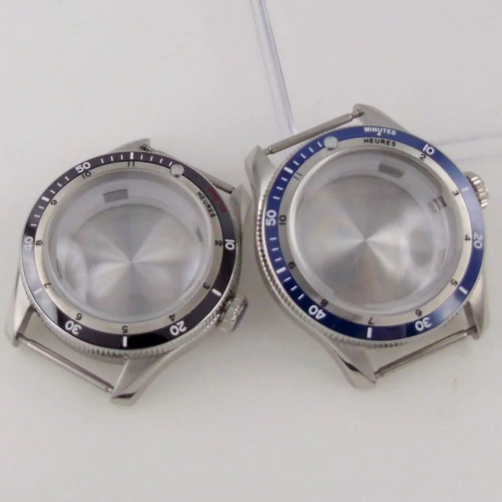 20bar Diving Steel Watch Case for NH34 NH35 NH36 NH37 NH70 NH72 ETA2824 PT5000 Bow Sapphire Glass 120click Bezel Ceramic Insert