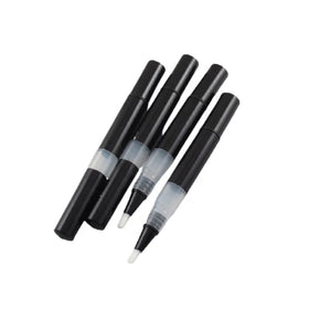 Black Empty Twist Pen Lip Gloss Tube Container Makeup Packaging Cuticle Oil 2.5ml Serum Oil Nail Polish Twist Pen with Brush