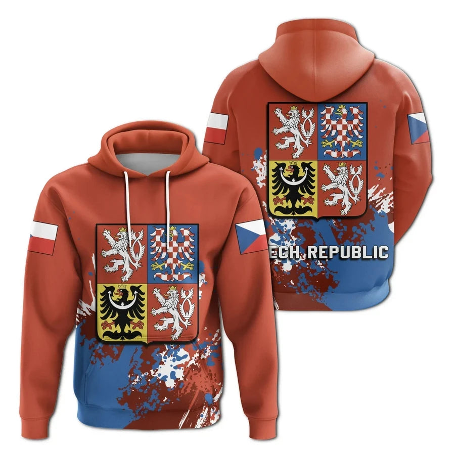Fitspi Custom Czech Republic Country Hoodies 3d Print Streetwear Casual Camisola Zip Hoodies Sweatshirt Pullover Wholesale