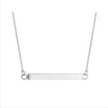 Stainless Steel Cuboid Pendant Necklace Open Square Bar Cremation Jewelry Pendant Keepsake for Ash Holder Memory Cremation Urn